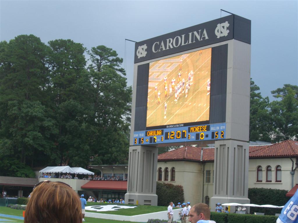 Chapel Hill, NC: UNC Football Stadium Screen