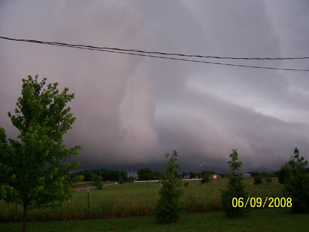 Greenland, AR: storm clouds north of my home on 265 south
