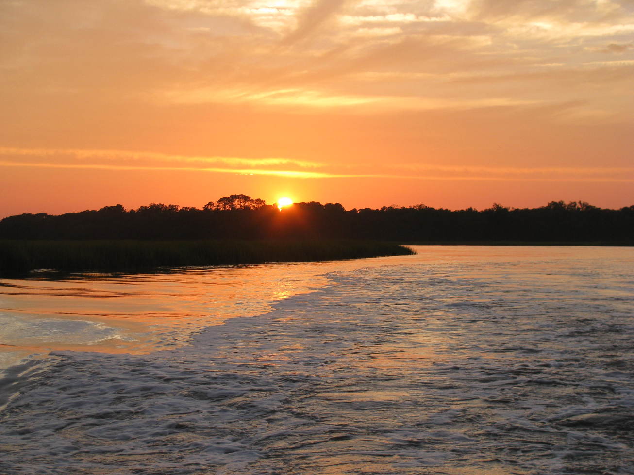 Edisto Beach, SC: Sunset Marsh