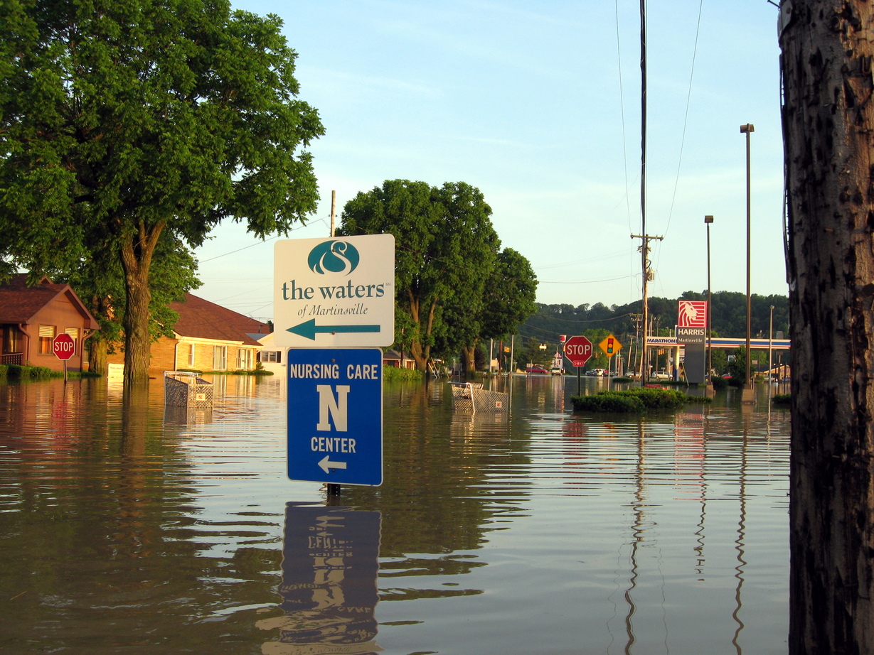 Martinsville, IN : martinsville flood june 7th, taken on burton lane