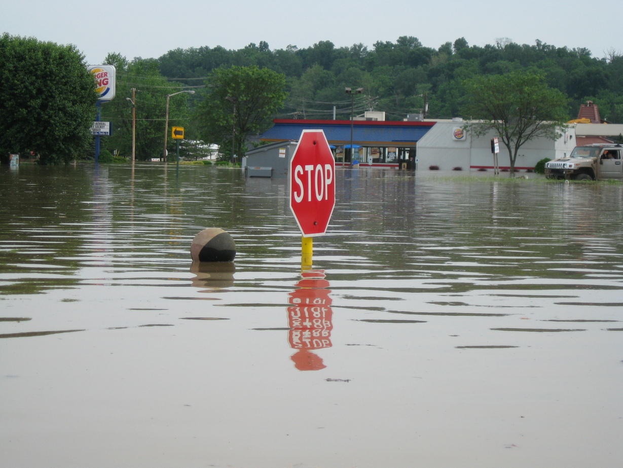 Martinsville, IN: martinsville flood june 7th, from the k-mart parking lot.