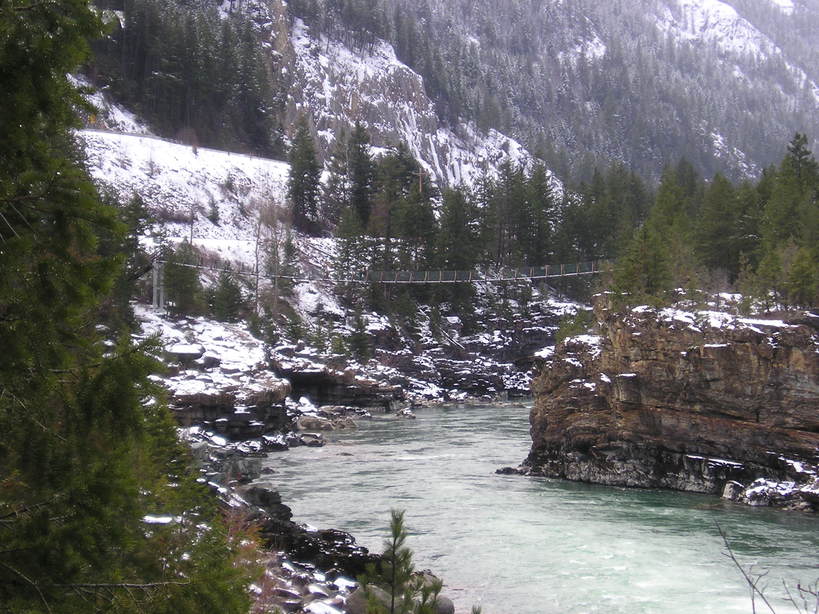 Libby, MT: The Bridge in Winter