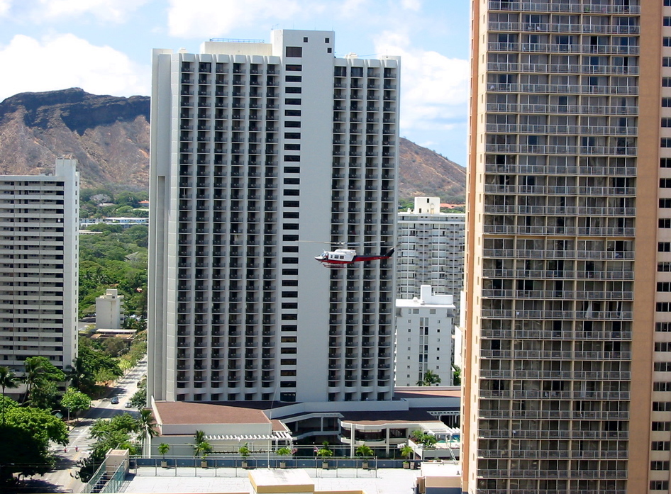 Honolulu, HI: View from hotel in Honolulu, HI