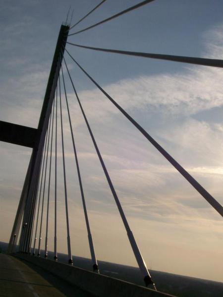 Savannah, GA: The Eugene Talmadge Memorial Bridge at sunset