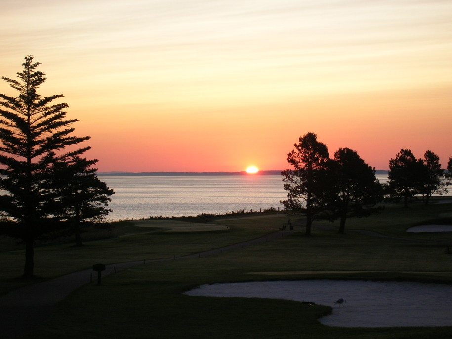 Rockland, ME: From Samoset Resort - Sunrise on Penobscot Bay - End of August