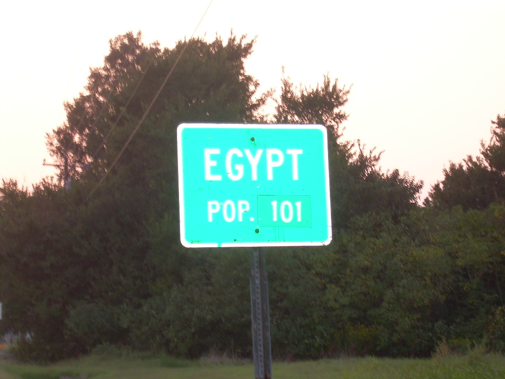 Egypt, AR: Sign - 9/21/08