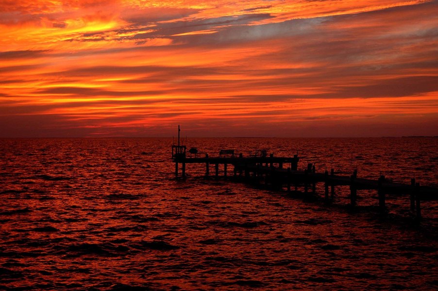 Deal Island, MD: sunset from deal island