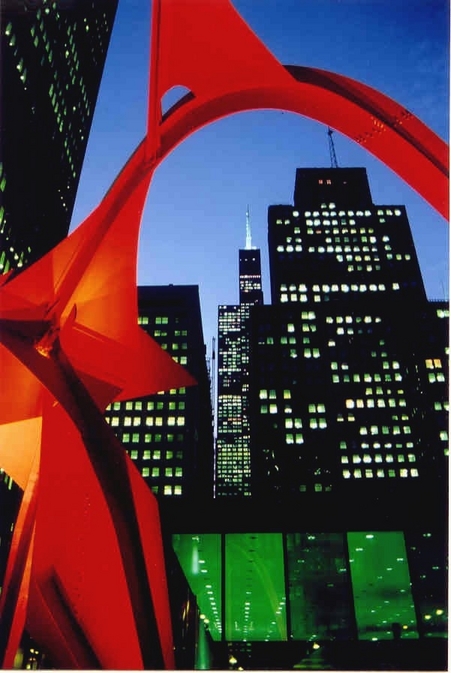 Chicago, IL: Calder Stabile with Sears Tower, Federal Plaza