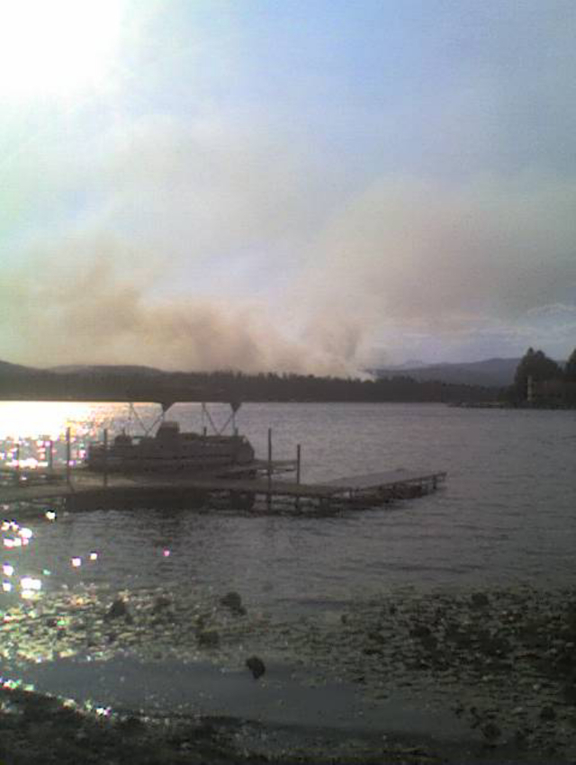 Seeley Lake, MT Joco lakes fire at Lindy's on Seeley Lake photo