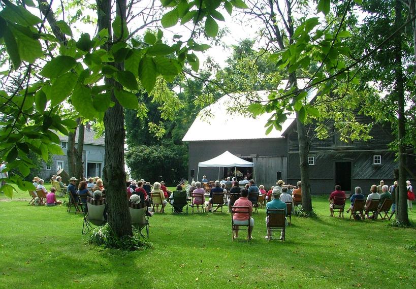 Isle La Motte, VT: Concert at Fisk Farm, Isle La Motte
