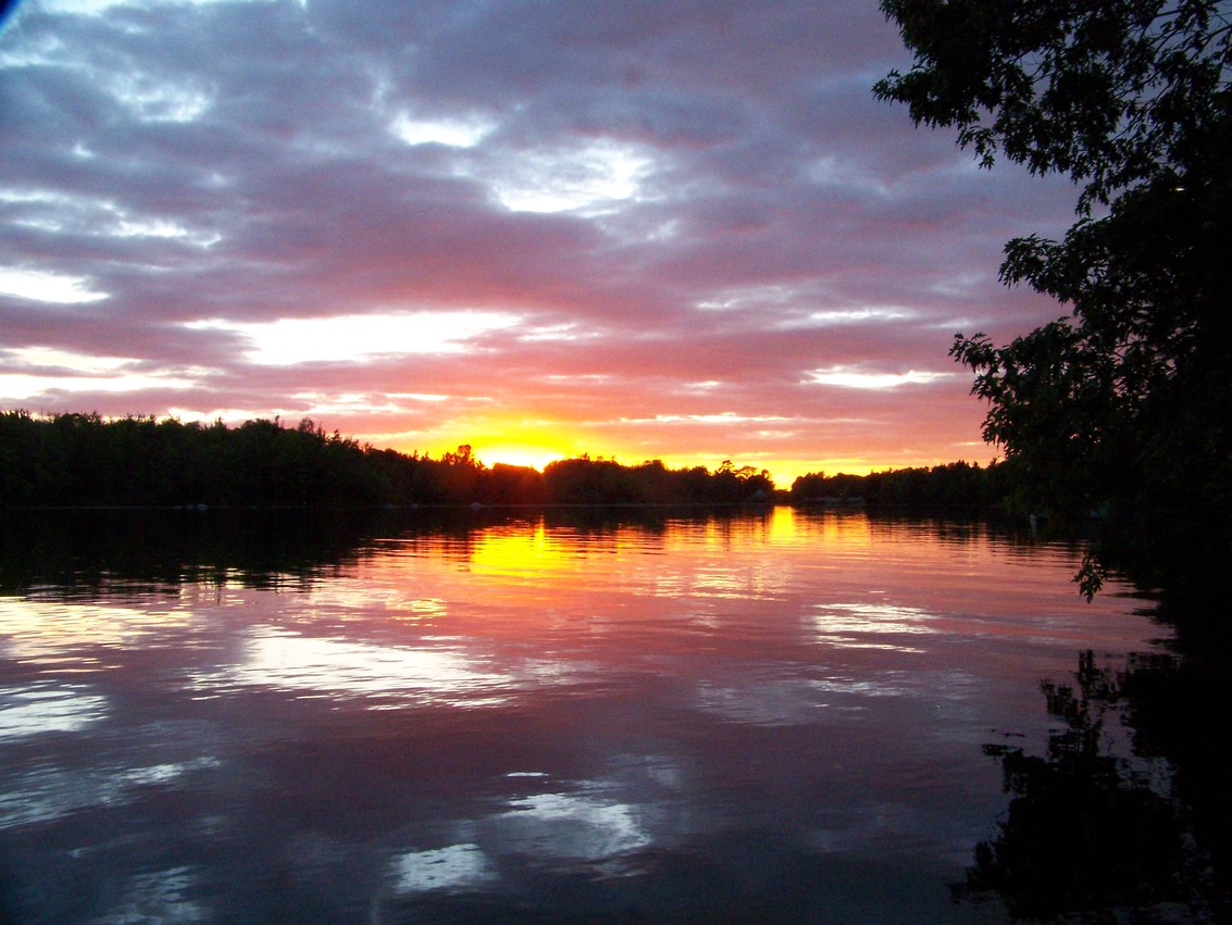 Orland, ME: Sunset on Toddy Pond