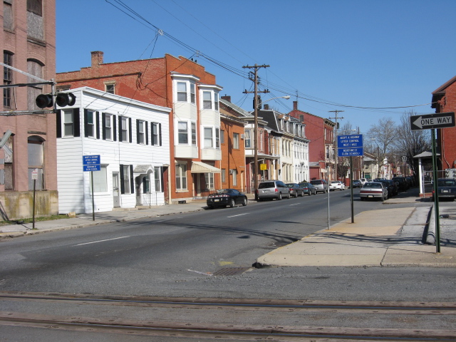 Lebanon, PA: North view of 9th Street from Scull Street