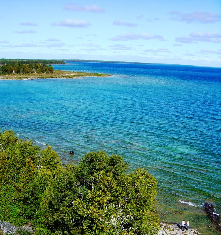 Baileys Harbor, WI: View from Cana Island Lighthouse