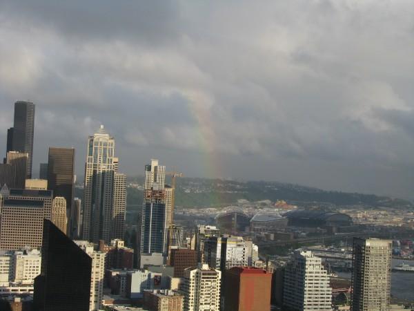 Seattle, WA: Rainbow over Seattle