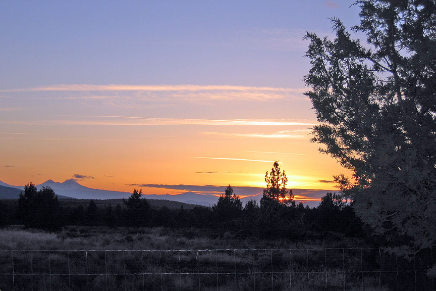 Prineville, OR: view from up Juniper Canyon at dusk