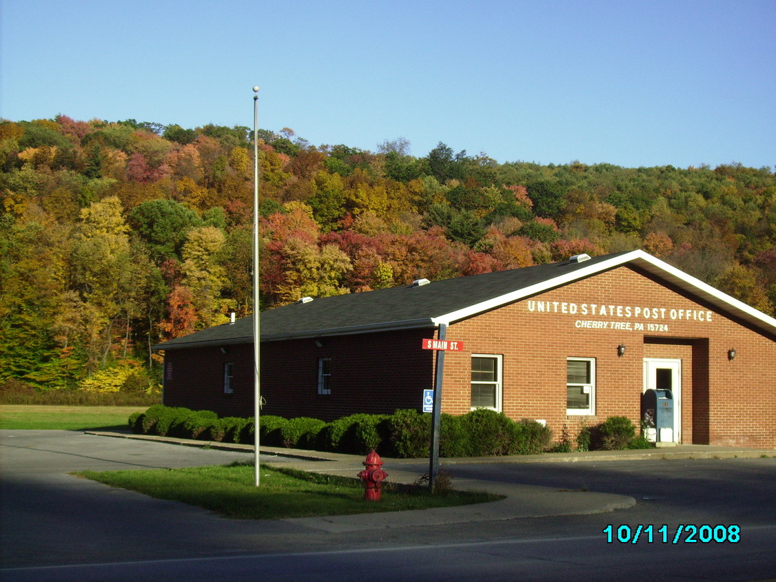 Cherry Tree, PA: Cherry Tree Post Office in Autumn