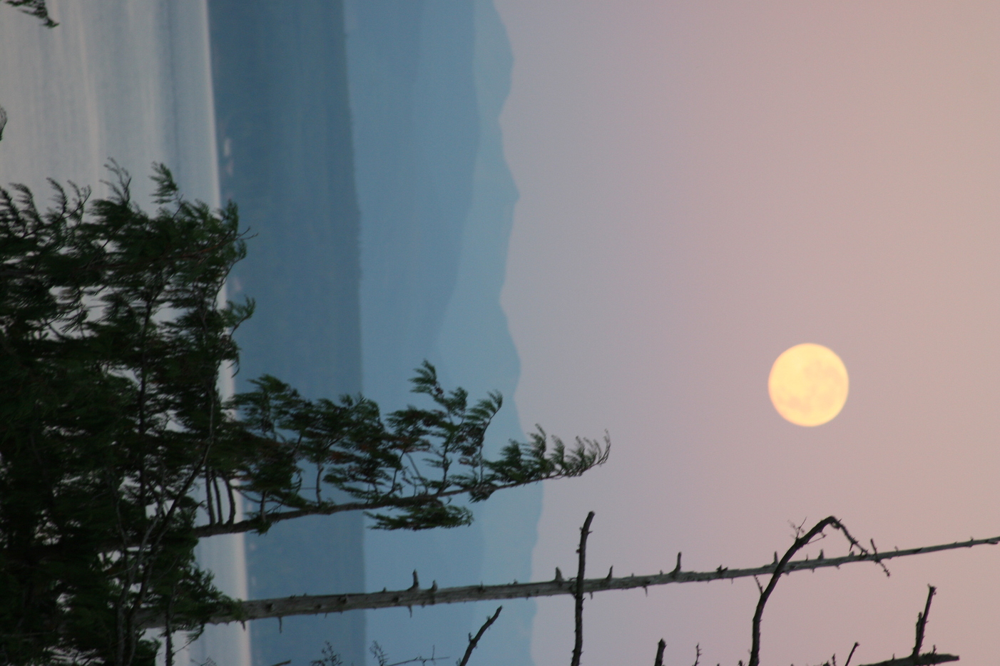 Freeland, WA: Just before sunrise - looking out over Admiralty Inlet