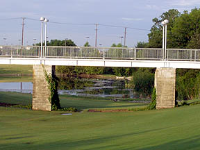 Allen, TX: Bridge from the rec center to the lake area.