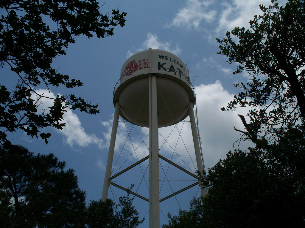 Katy, TX: Downtown Katy water tower