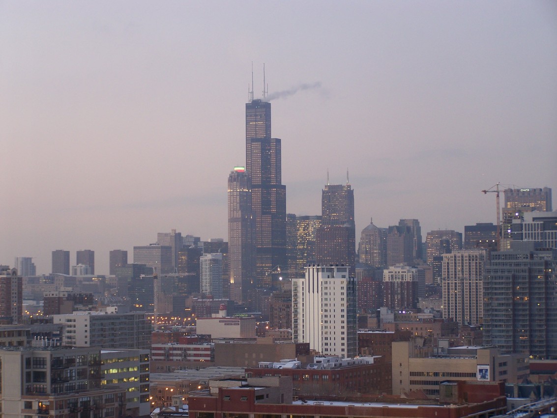 Chicago, IL: Sears Tower at Sunset