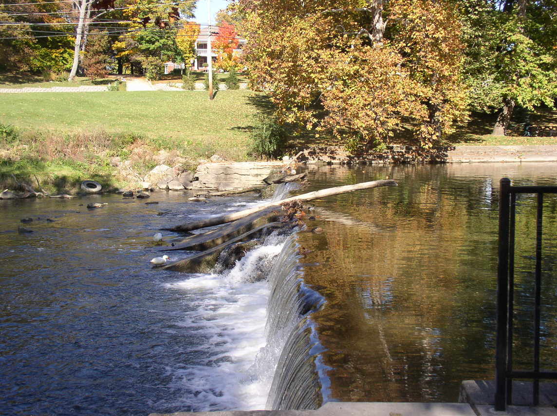 Pendleton, IN: fall creek park FALLS pendleton indiana oct 2005