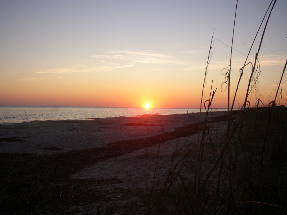 Oak Island, NC: Sunset at 40st., October 2008
