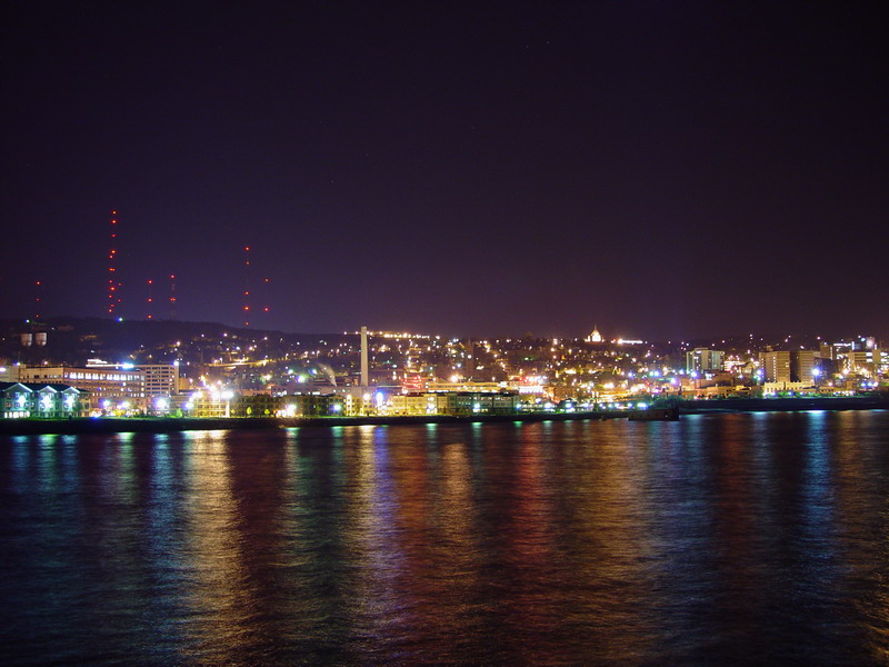 Duluth, MN: Duluth's night view from lighthouse
