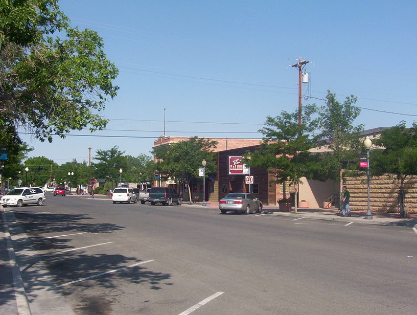 Powell, WY: First St looking West Powell, WY