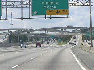 Atlanta, GA: Interstate 85 north traffic Atlanta-Gainesville and Lawerenceville traffic jam