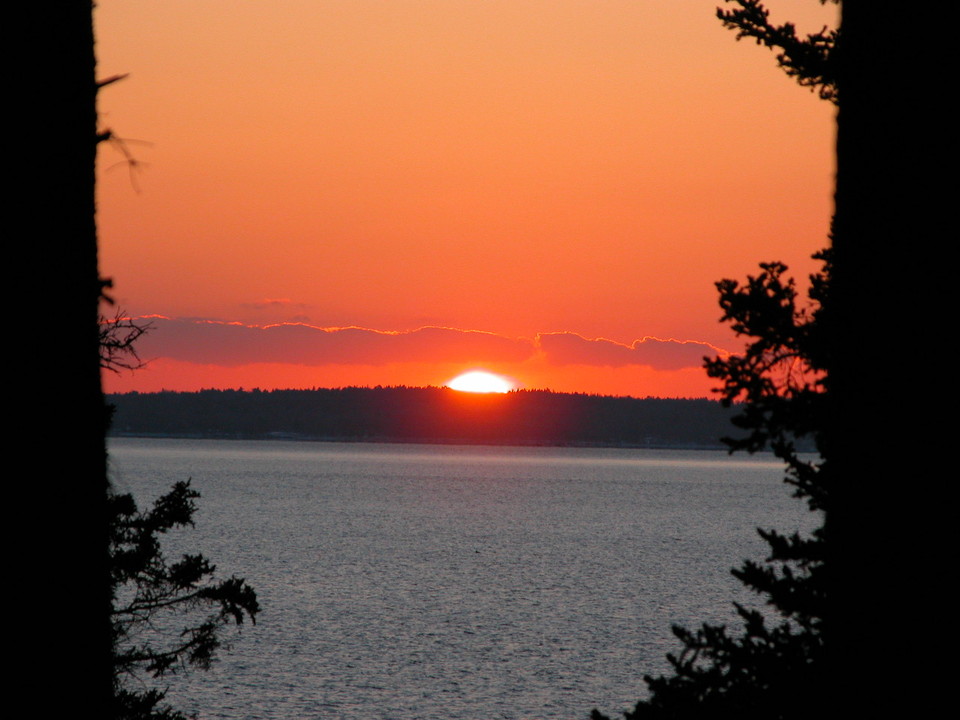 Sorrento, ME: Sunset from Bayview Avenue