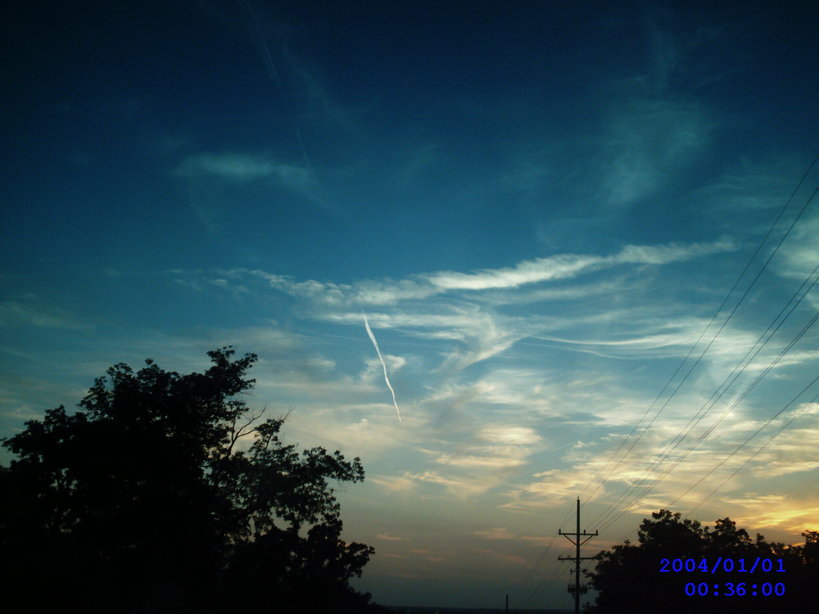 La Cygne, KS: picture of sun not sure what purple dot is but I like it