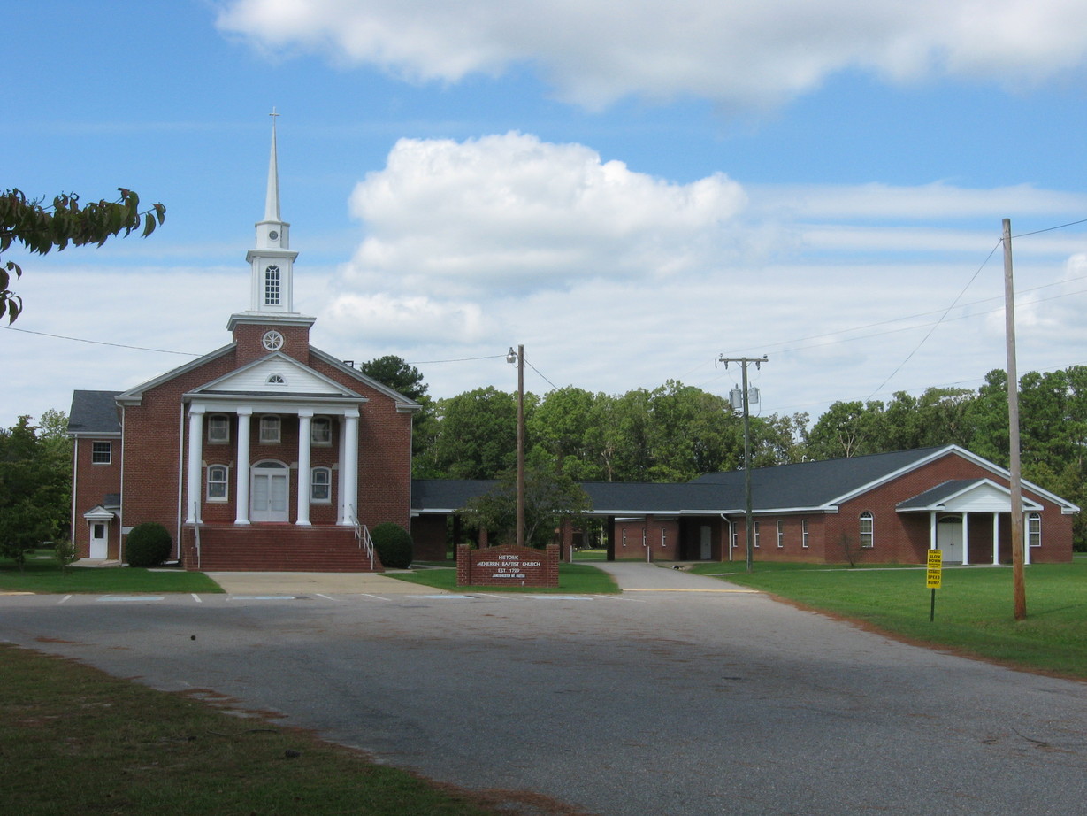 Murfreesboro, NC: Historic Meherrin Baptist Church (1729)