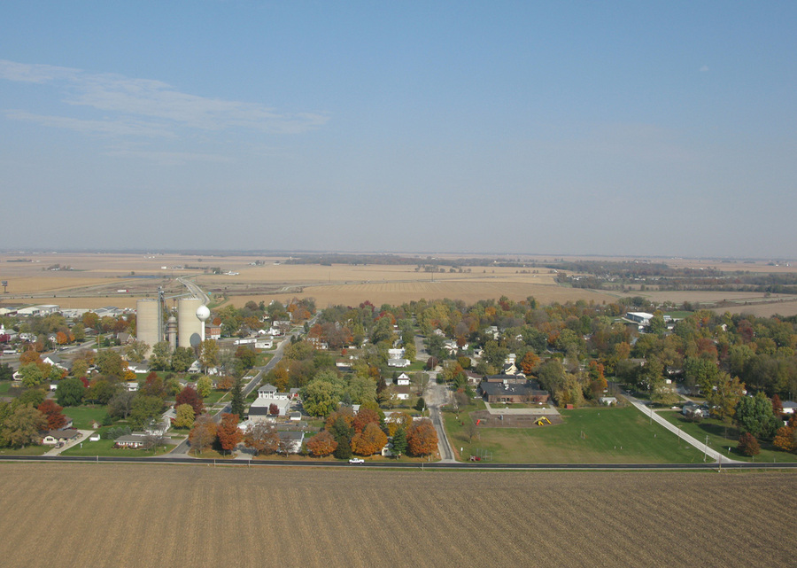 Towanda, IL : Aerial Photo of Towanda IL from the South by ...