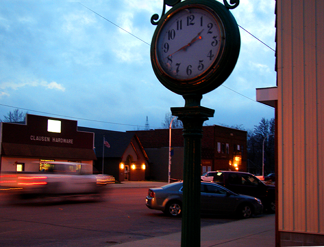 Albert City, IA: Know how to tell when a hometown is virtually crime-free? When that town has a 10-foot cast-iron, antique clock, on the shadowy end of Main Street, and that timepiece doesn't have a scratch on it. Welcome home, to Albert City.