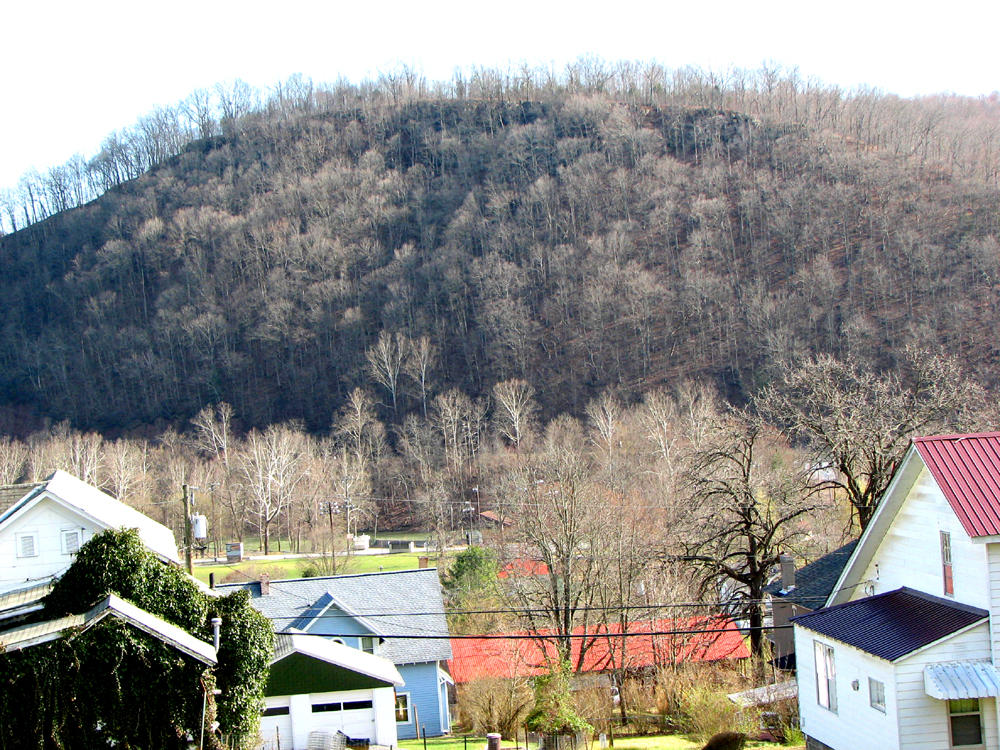 Ronceverte, WV: FORT HILL IN THE FALL - TAKEN FROM "BRICK HILL"