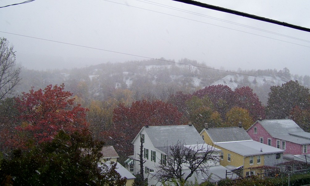Lansford, PA: First Snowfall on North Side of town