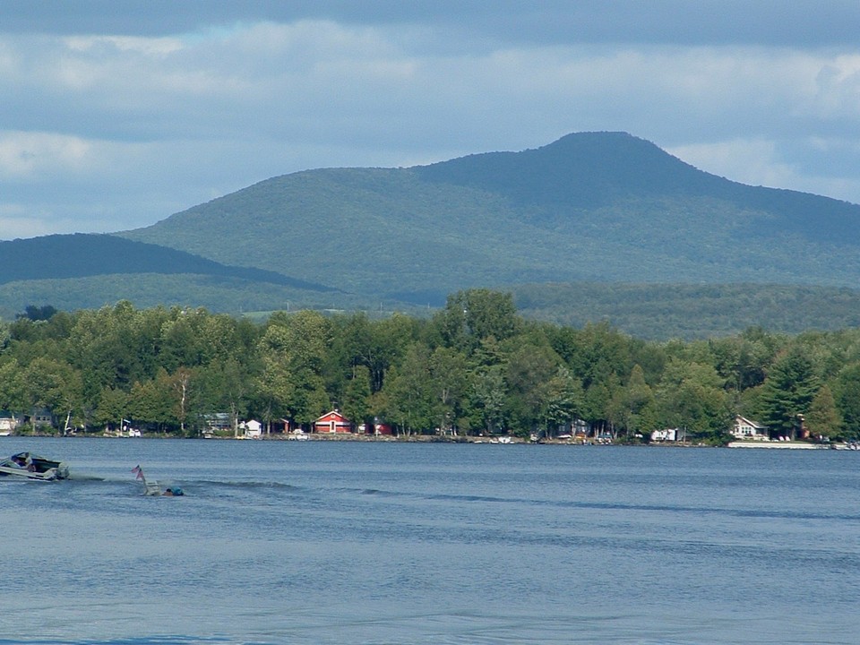 Franklin, VT : Mountain View from Lake Carmi photo, picture, image