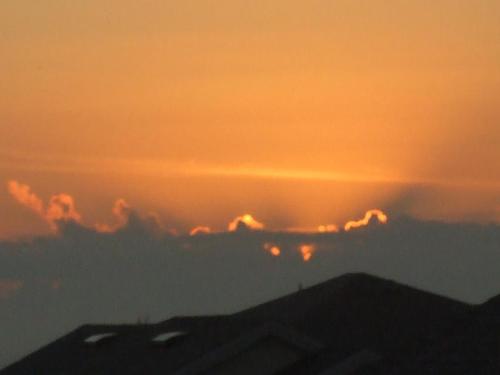 Davenport, FL: sunset over my neighbors house