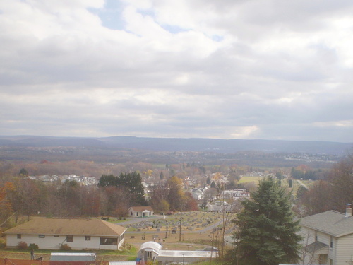 Swoyersville, PA: View from the top of Brook Street