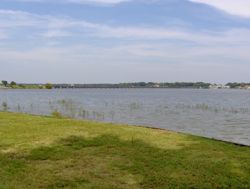 Gun Barrel City, TX: Looking North from Tom Finley Park