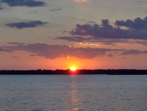 Gun Barrel City, TX : Sunset over Cedar Creek Lake photo, picture ...