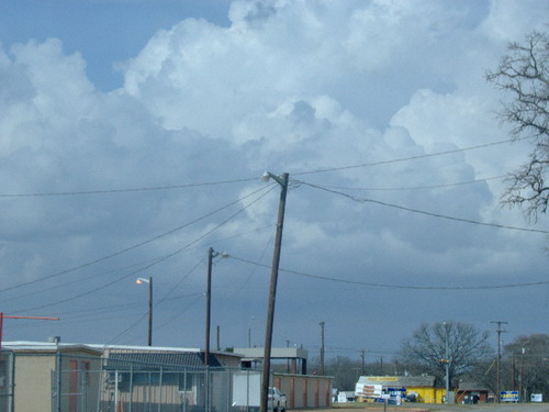 Gun Barrel City, TX: Clouds from the corner of Legendary Ln. and Main St.