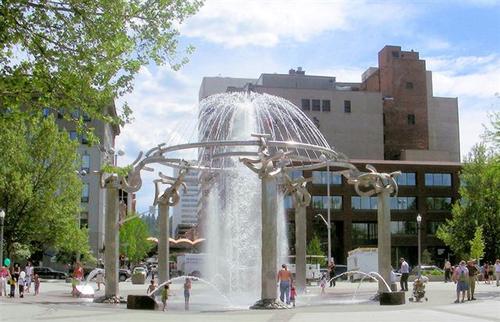 Spokane, WA: Latest Water Fountain In Riverfront Park In Downtown Spokane