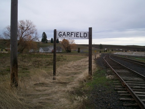 Garfield, WA: Garfield WA Railroad Town Sign