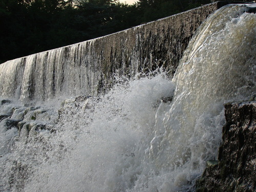 Garretson, SD: Waterfall in the City Park of Garretson, SD