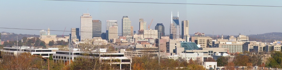Nashville-Davidson, TN: Downtown from the West