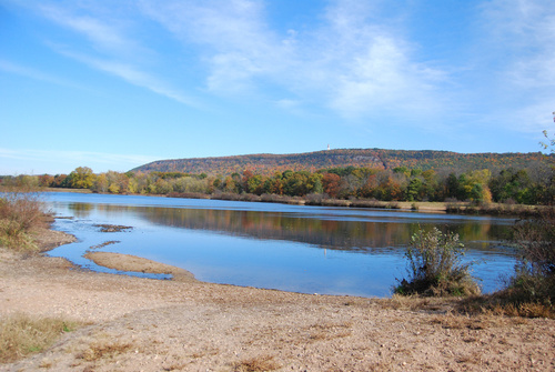 Weatogue, CT: Looking at Talcott's Mountain from Weatogue
