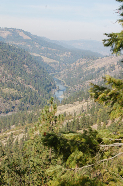 Orofino, ID: clearwater valley from greer grade