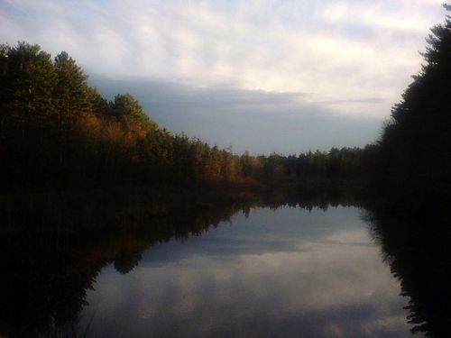 Griswold, CT: Pachaug River(Beachdale) on a fall evening in 2008
