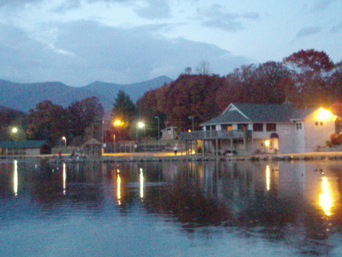 Black Mountain, NC: Lake Tomahawk at Dusk